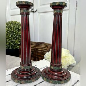 SET OF 2 TAPER CANDLE HOLDERS